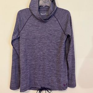 Under Armour Womens Purple Threadborne Hooded Lightweight Shirt